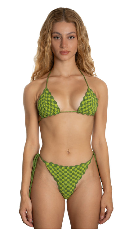 Crochet Green Bikini