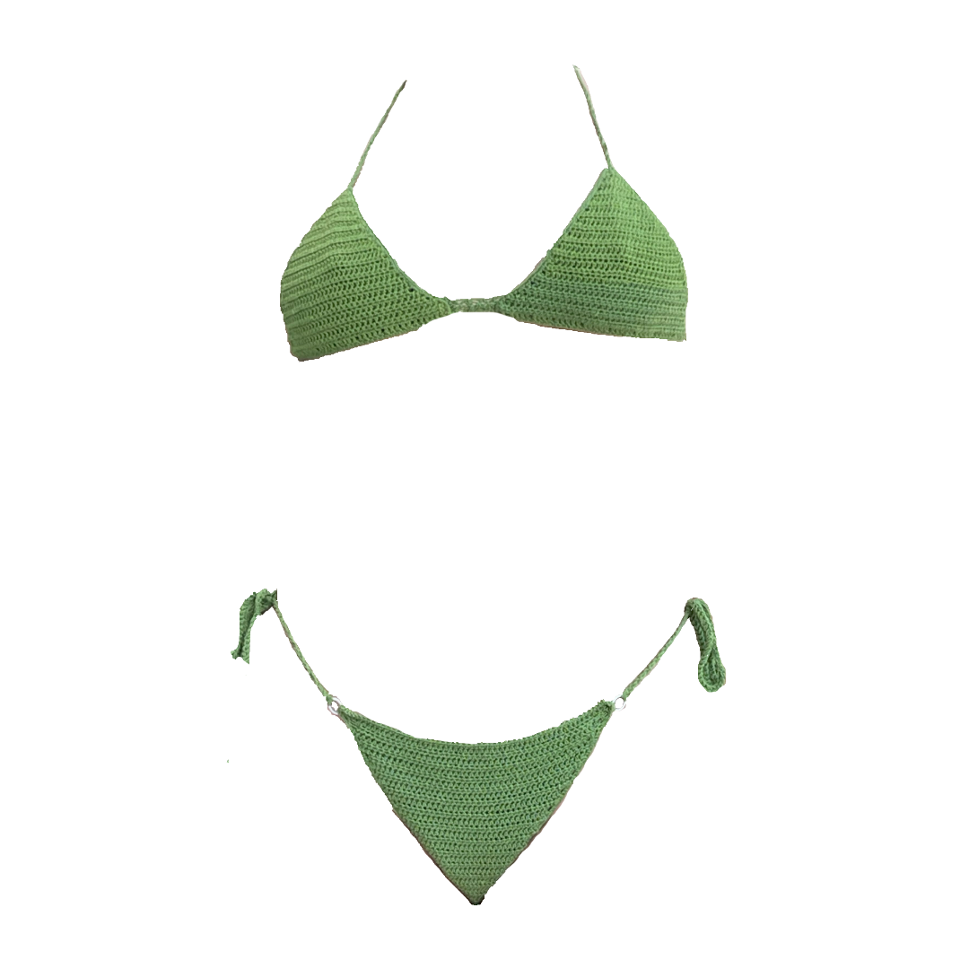 Green Standart Crochet Bikini